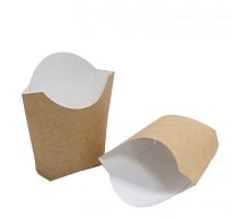 Упаковка для картофеля ФРИ Fry Pack 105х53х115мм, 100 г Крафт 150шт НВ