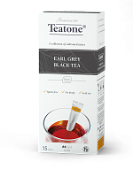 Черный чай Аромат Бергамота TEATONE, в стиках на чашку, (15*1,8г)