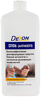 DEZON D106 (Антисепт) Дезинфицирующее средство для поверхностей 1л (крышка) (10шт/кор) НВ