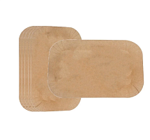 Тарелка бумажная 110х170мм Snack Plate, двусторонний крафт (100 шт.) АВ