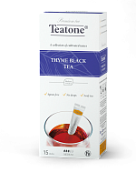 Черный чай Аромат чабреца TEATONE, в стиках на чашку, (15*1,8г)